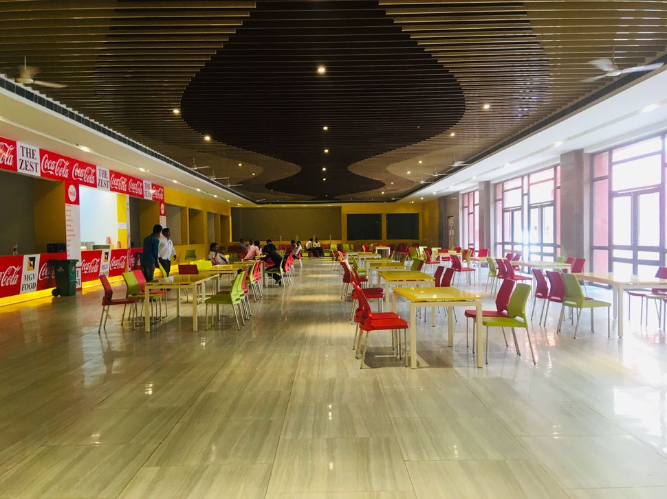 The food court at the Trade Facilitation Centre and Crafts Museum in Varanasi on 9 May. 