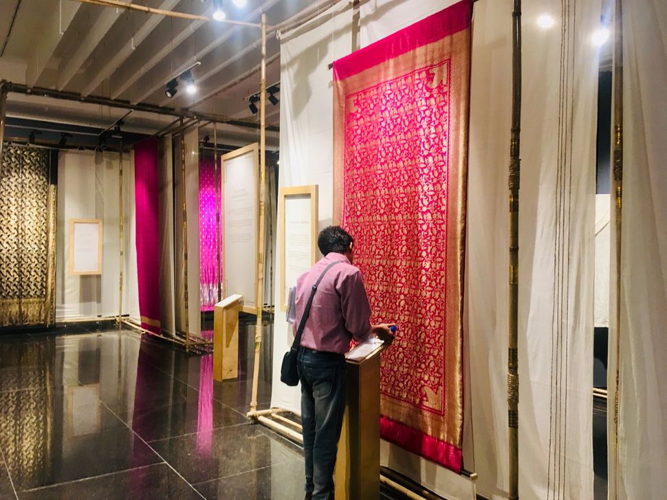 The Banarasi sari museum at the Trade Facilitation Centre and Crafts Museum in Varanasi. 