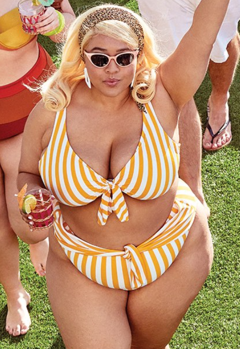 Cheeky plus size clearance swimwear