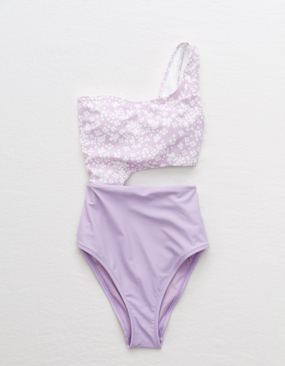 aerie cutout one shoulder one piece swimsuit