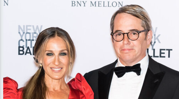 Sarah Jessica Parker and Matthew Broderick were married in 1997. They did not have a dramatic blowup in London, she said in response to a National Enquirer inquiry.