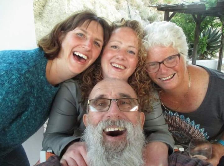 This family photograph showing Stuart Holgate with his wife Sallie, and their daughters Jane Wheildon and Frances Holgate, was taken in Spain on the day he went to the chemist and made the decision to buy Nolotil for pain relief.