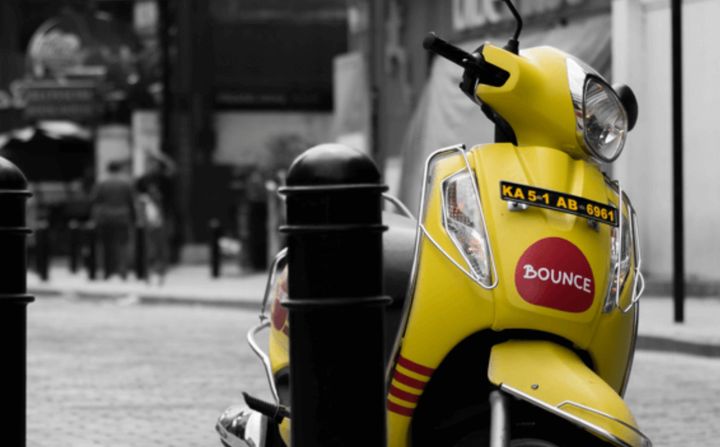A scooter available via the Bounce app.