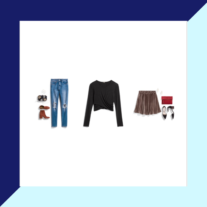 Here's an example of the style cards that come with each item in your Stitch Fix shipment. This style card is for the black crop top in the middle.