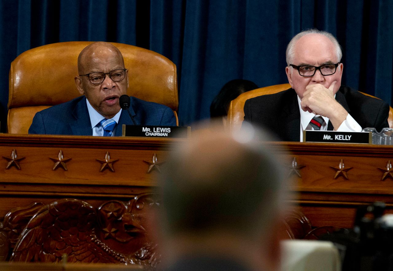 Rep. John Lewis (D-Ga.) and Rep. Mike Kelly (R-Pa.) expected smooth sailing on their Taxpayer First Act.