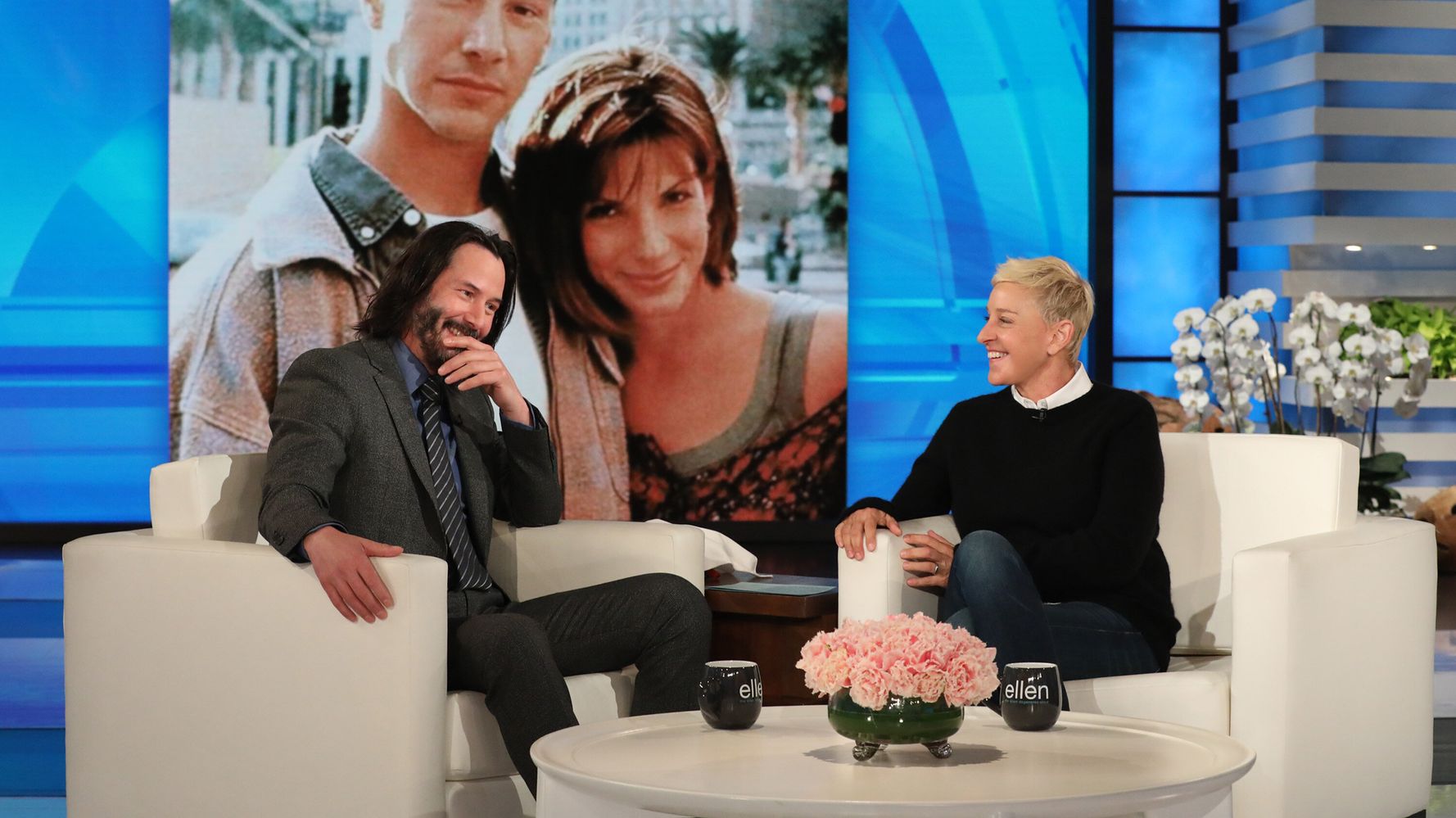 On 'Ellen,' Keanu Reeves Reveals Crush On 'Speed' Co-Star Sandra ...