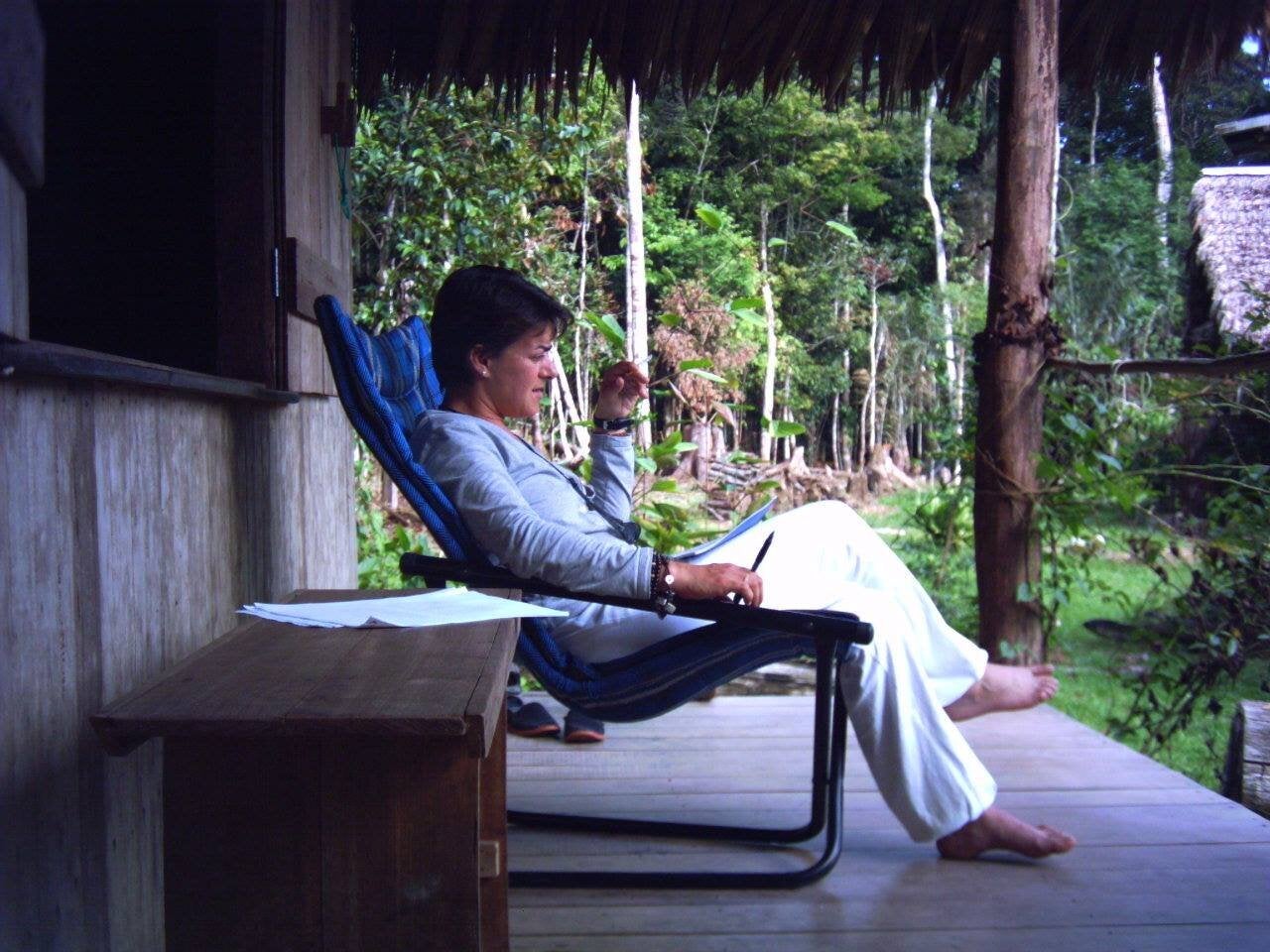 Giovanna Valls, en su primer viaje a Brasil, cuando empezó a tomar ayahuasca.
