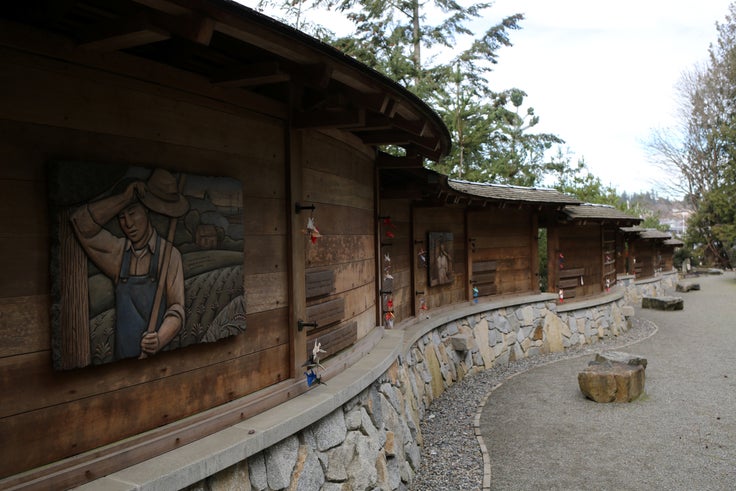 The Japanese American Exclusion Memorial on Bainbridge Island, Washington, on Feb. 12, 2017. The island's Japanese American community was the first to be removed and incarcerated after President Franklin D. Roosevelt signed Executive Order 9066 on Feb. 19, 1942.