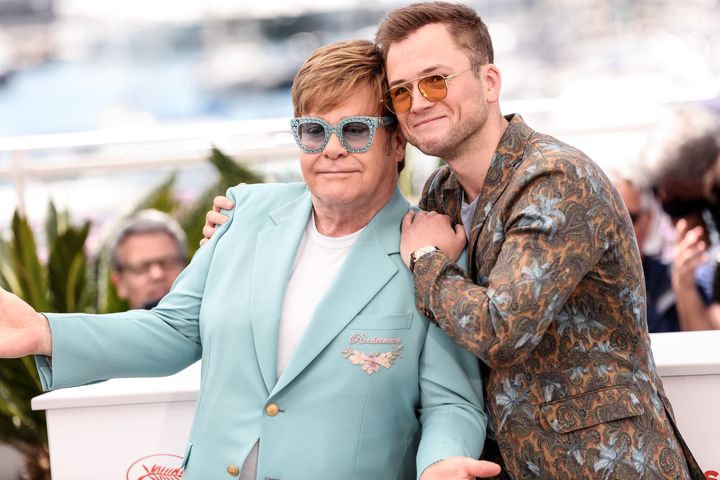Elton John and Taron Egerton at the Cannes Film Festival earlier this week