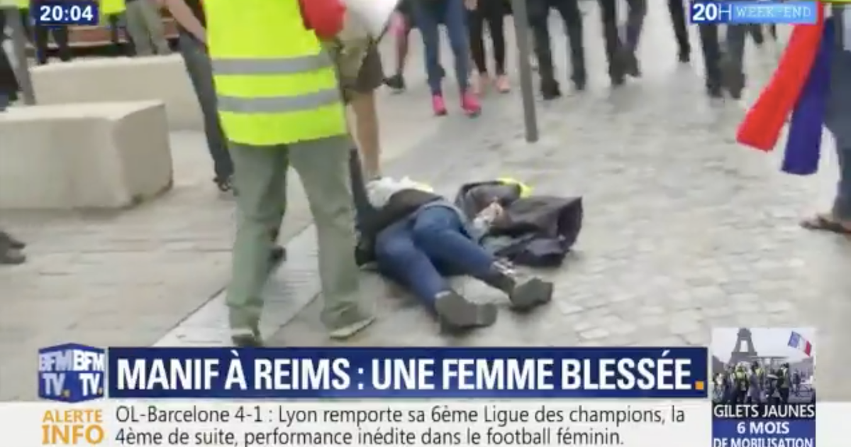 à Reims Une Femme Blessée En Marge De Lacte 27 Des Gilets
