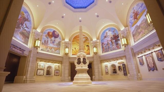 東京ディズニーシーに7月23日にオープンする新アトラクション「ソアリン:ファンタスティック・フライト」の内部