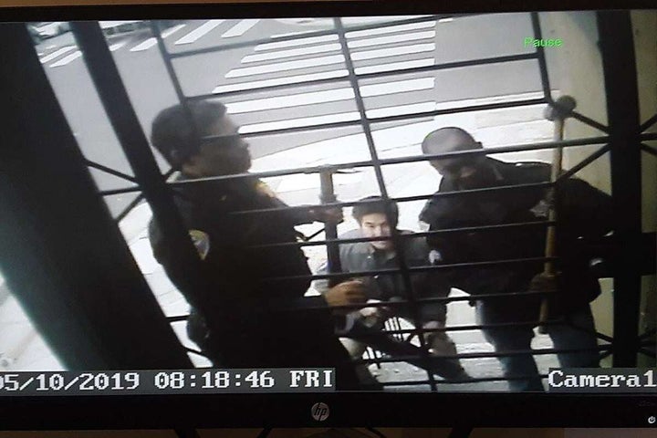 In the May 10 raid, police beat on the gate of Carmody’s home with a sledgehammer.