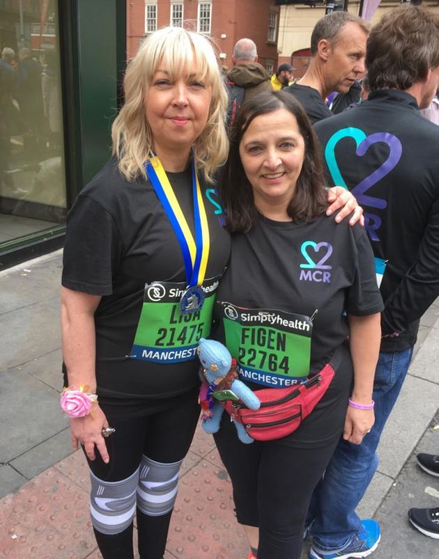 Lisa Roussos at the Manchester 10K