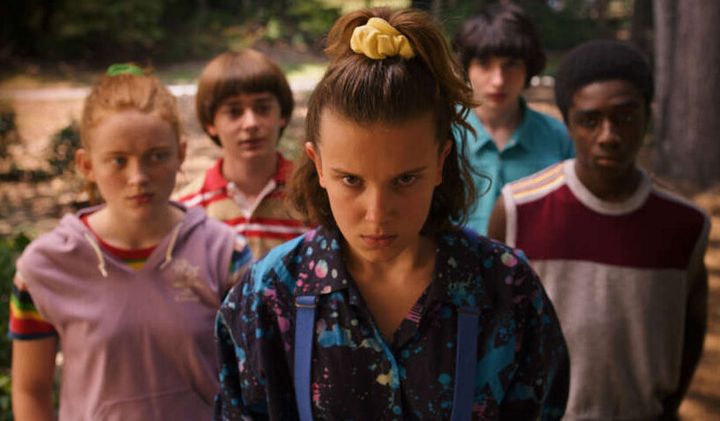 Eleven and the Stranger Things gang 