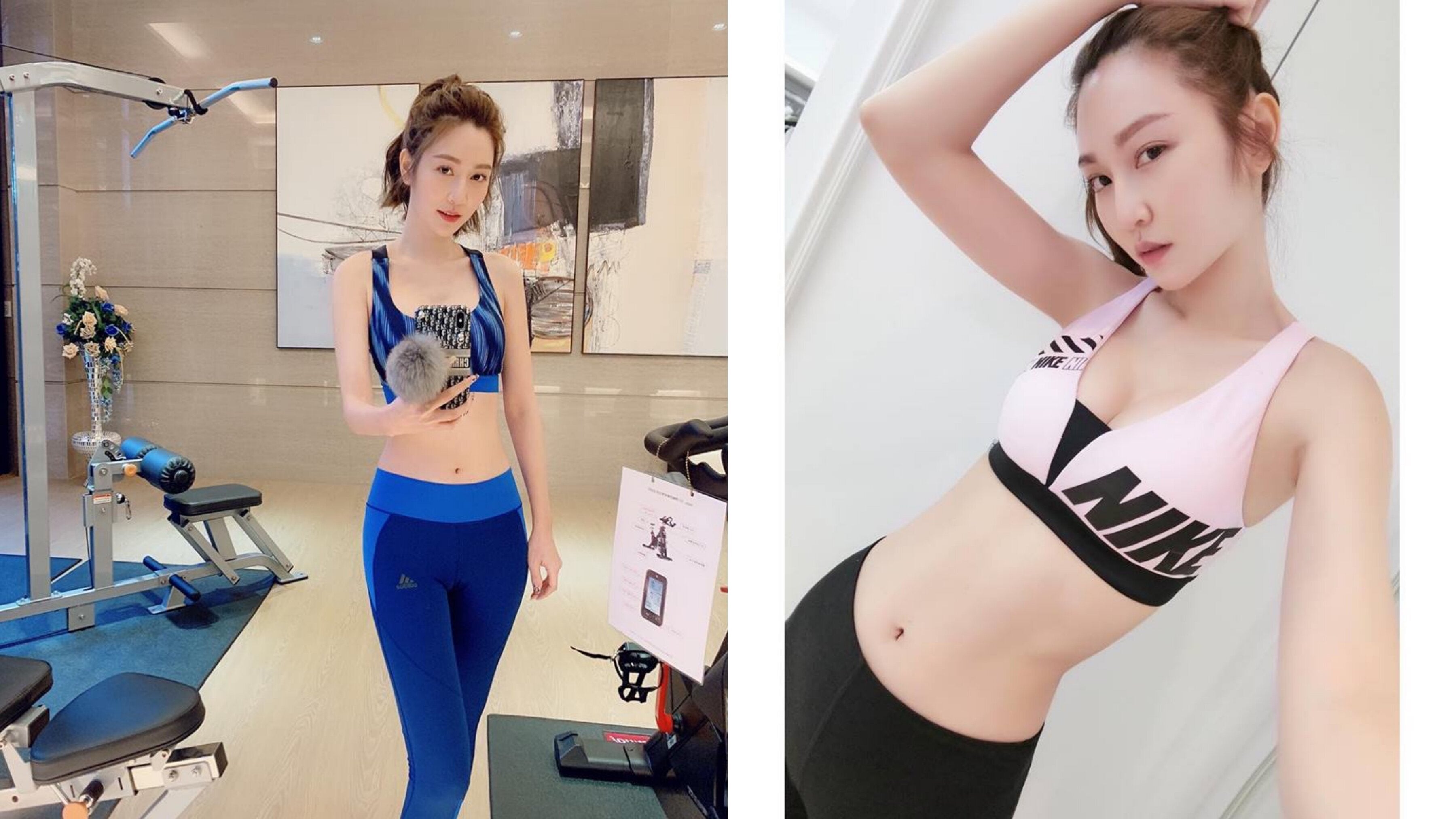 曾莞婷維持上健身房跟在家運動的好習慣