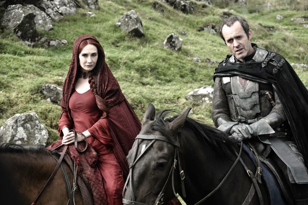 Stannis' sigil can be seen on his chest. 