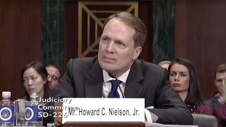 Howard Nielson, a lawyer who once questioned the impartiality of a gay judge, is about to become a judge himself.