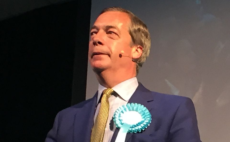 Brexit Party leader Nigel Farage