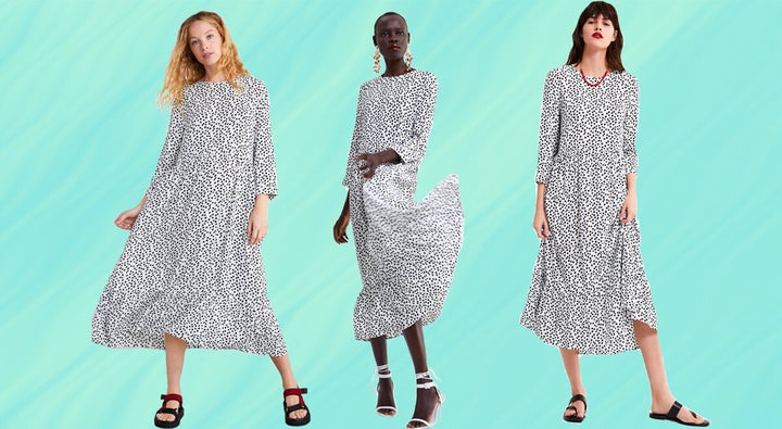 Zara top dalmatian dress