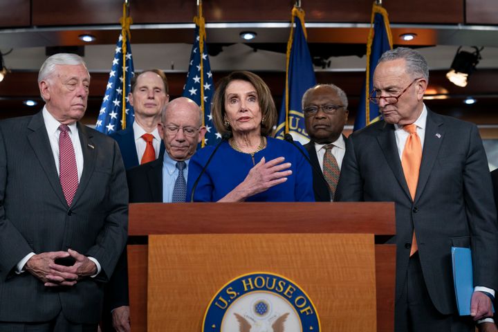 Speaker Nancy Pelosi is trying to quell growing calls from the House Democratic Caucus to launch an impeachment inquiry into President Donald Trump.