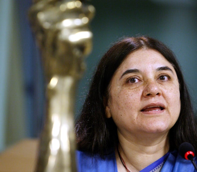 Maneka Gandhi in a file