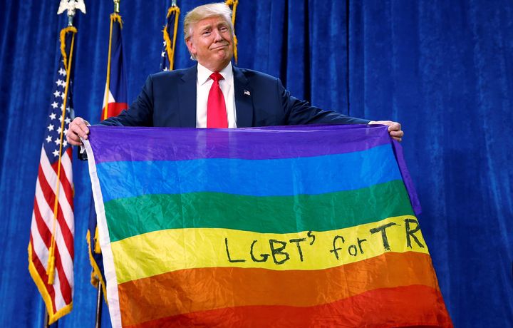 Remember when President Donald Trump said he supported LGBTQ rights? LOL.