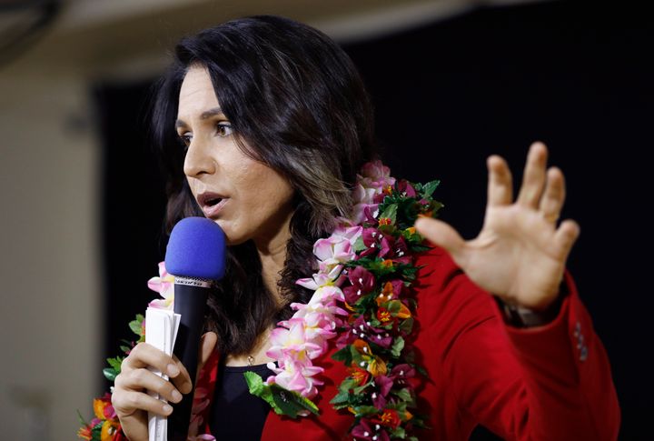 Tulsi Gabbard has pointed to “the issue of war and peace” as a motivation behind her decision to run.