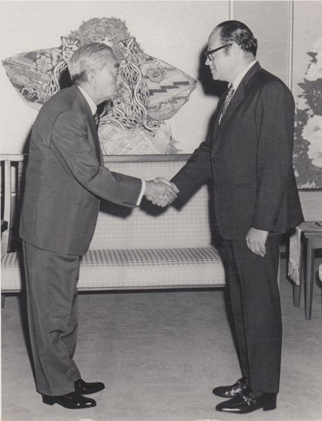1975年、昭和天皇との会見