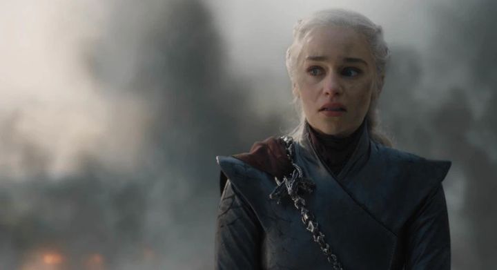 Emilia Clarke in the final season of Game Of Thrones