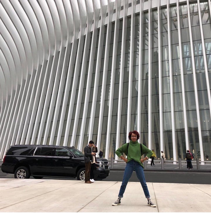 Jocelyn Wright, 16, strikes a power pose.