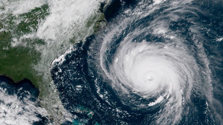 Hurricane Florence moves toward the coast of the southeastern United States in September 2018.