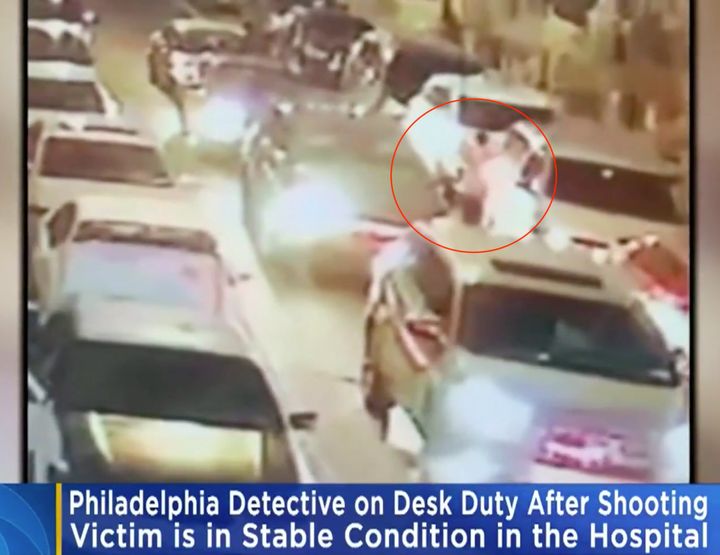 A Philadelphia man is in critical but stable condition after a plainclothes detective shot him while he was reportedly panhandling outside the officer's unmarked vehicle.