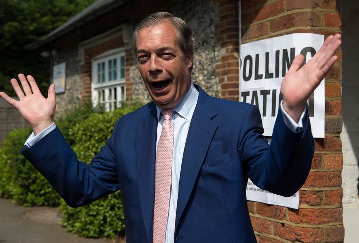 Brexit Party leader Nigel Farage 