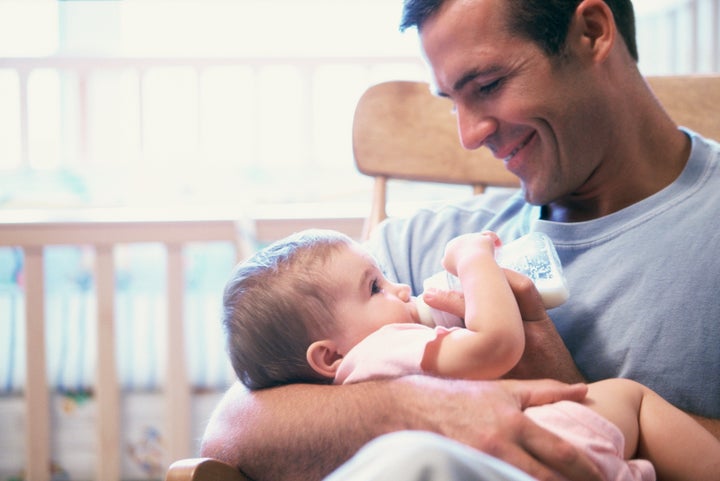 You can still feed your sleep-trained baby overnight.