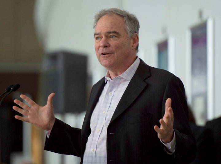 Sen. Tim Kaine (above) has said the bill he and Senate Majority Leader Mitch McConnell introduced would not allow states to p