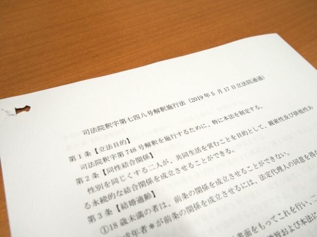 決議された行政院の法案