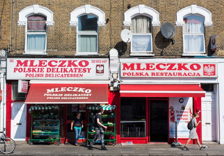 A Polish shop and restaurant in west London.