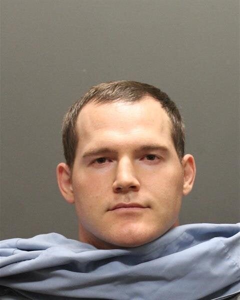 Steven Charles Holmes' mug shot after being arrested on Tuesday.