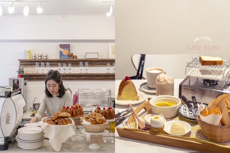 mumi是Instagram上討論度極高的新開店,瑞安街角醒目的奶油色建築,小歐風的優雅空間,是韓國太太和台灣老公共築的咖啡店夢想,純色的正韓風格和話題十足的自助爐烤吐司Set掀起一股朝聖風潮。現場從內而外的排隊人潮,不禁讓我驚嘆大家的資訊好發達(笑)。也難怪,mumi的獨特色彩,隨便拍都很有感覺。
