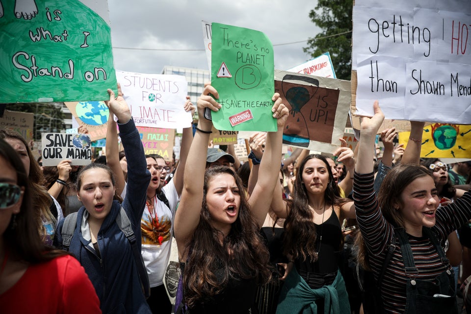 H απεργία για την κλιματική αλλαγή στην Αθήνα. 