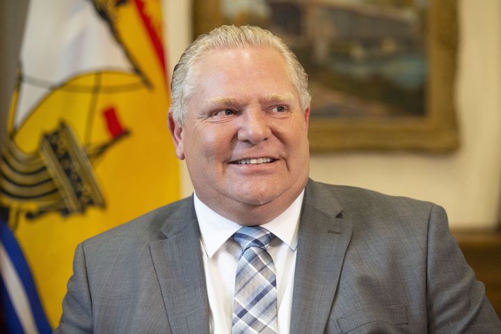 Ontario Premier Doug Ford is pictured at the Ontario legislature in Toronto on May 22, 2019.