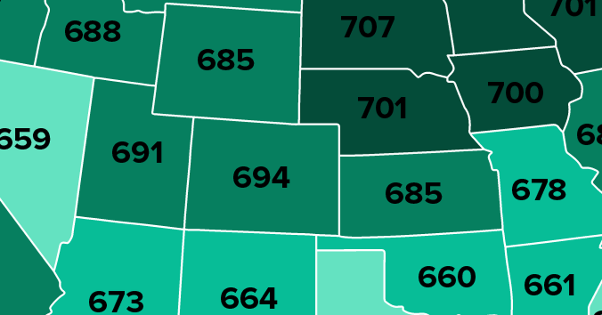 This Map Shows The Average Credit Score In Every State | HuffPost Life