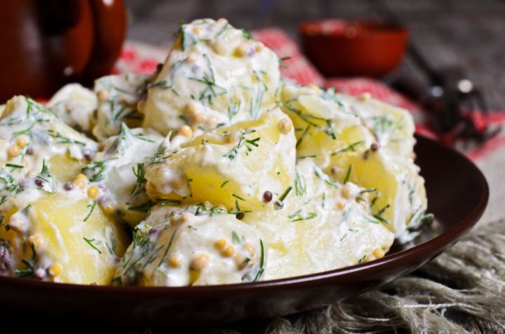 Cold potato salad is a winner for high resistant starches.