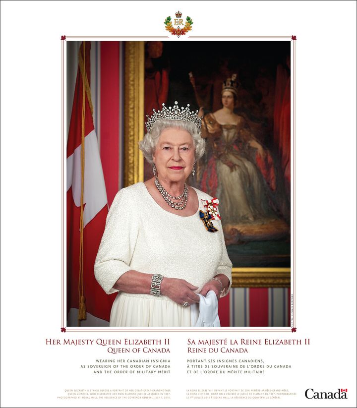 The image of the Queen is still available for download on the Heritage Canada website.