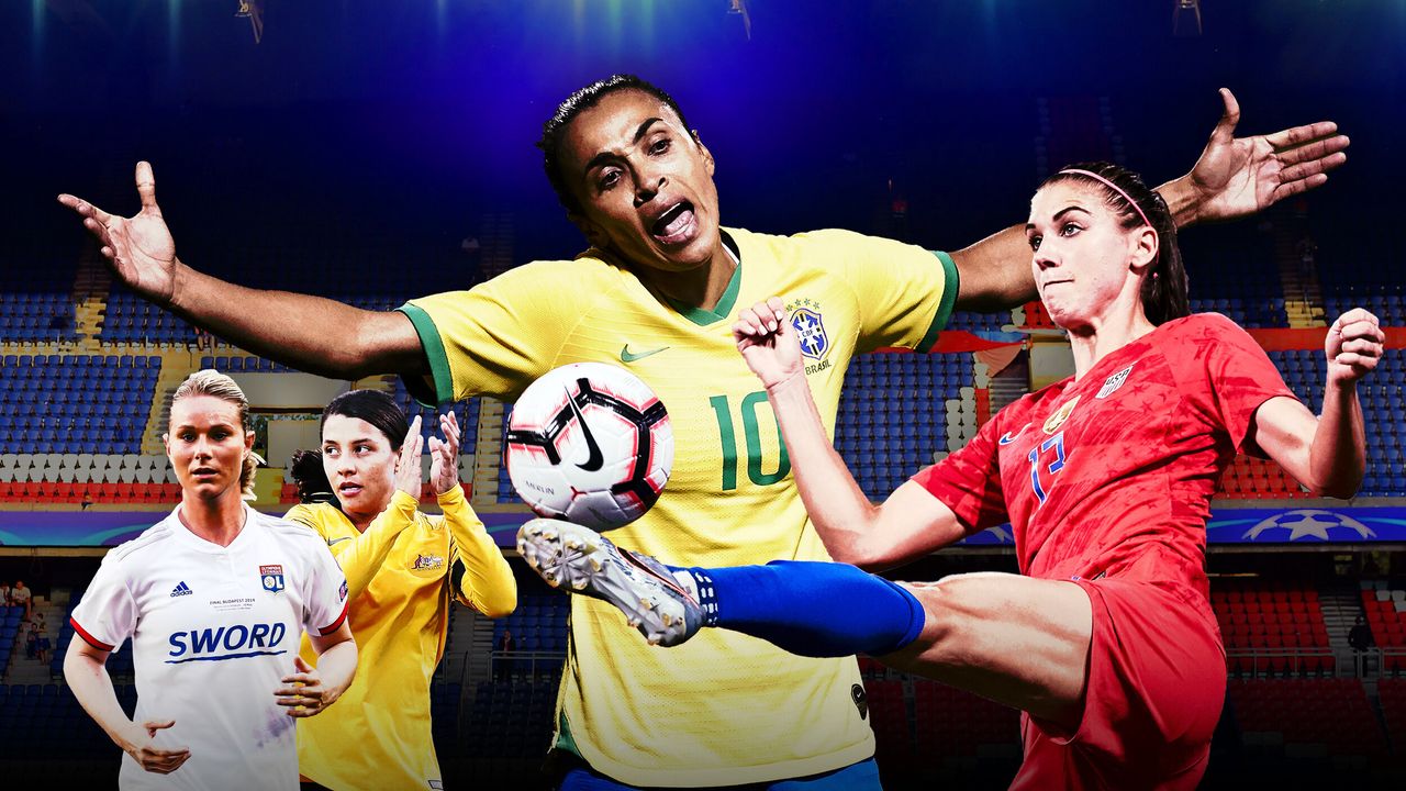 Watch for amazing athletes like Amandine Henry of France, Sam Kerr of Australia, Marta of Brazil and Alex Morgan of the United States (left to right).