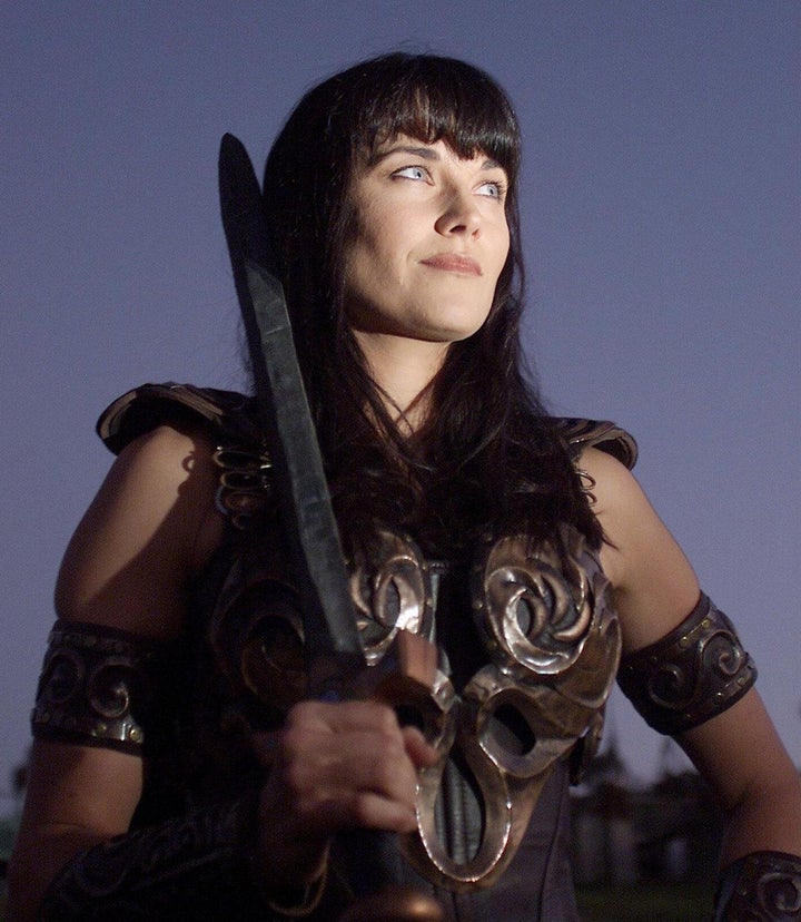 Lucy Lawless starred in "Xena: Warrior Princess" from 1995 through 2001. 