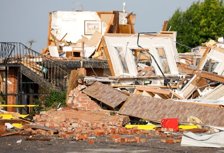 'Very traumatic': damage from the storm in El Reno.