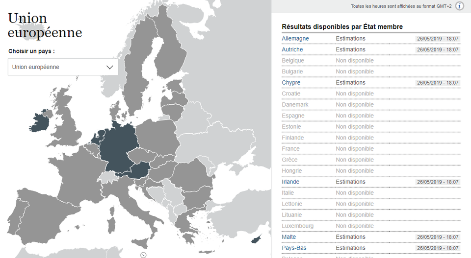 Les Résultats Des élections Européennes 2019 à Travers Toute