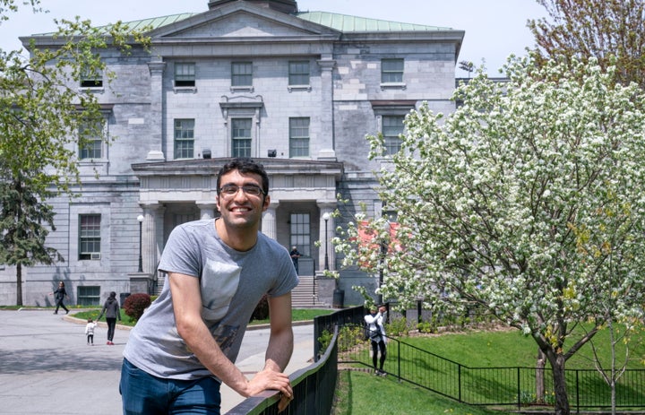 Georges Awaad is seen on the McGill University campus in Montreal on May 22, 2019.