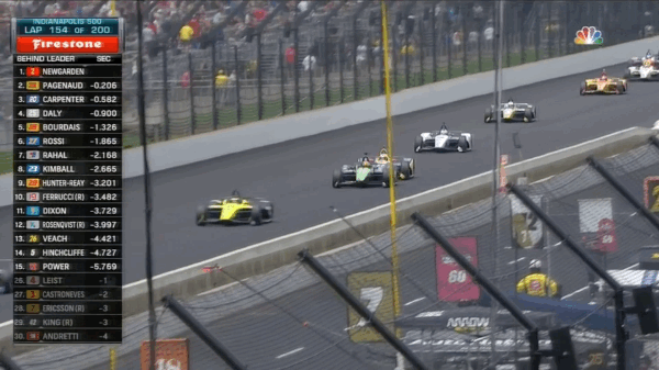 Alexander Rossi was not pleased with Oriol Servia. 